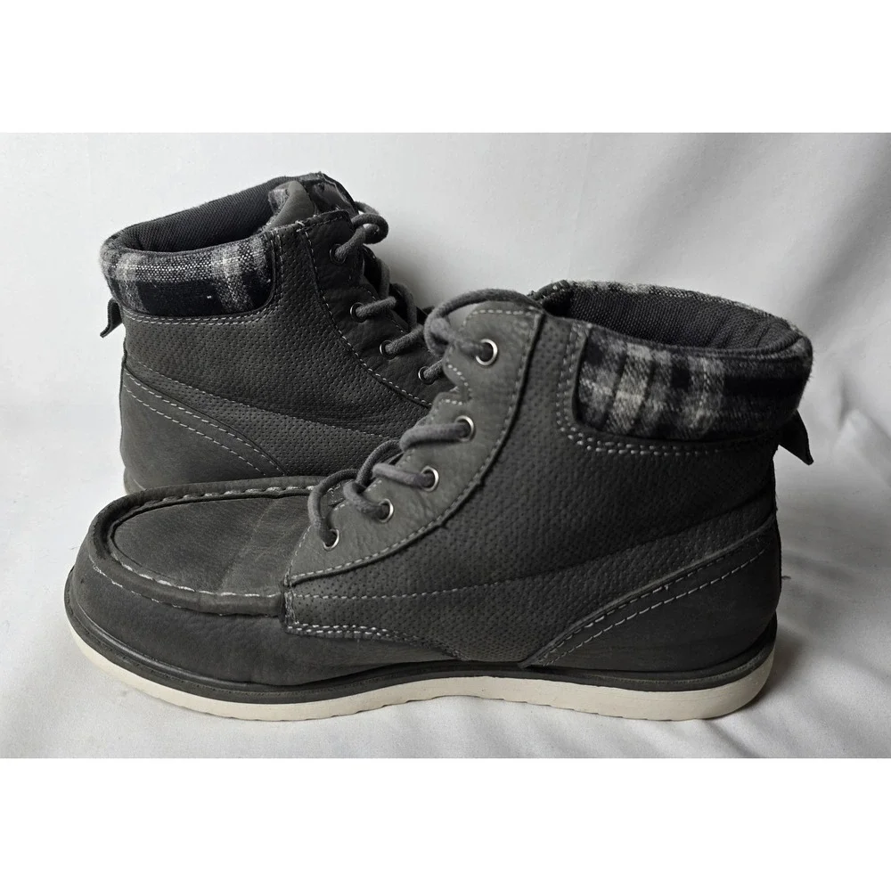 Levis Boots Kids Boys 5 Ankle Boots Gray Lace Comfort Trendy